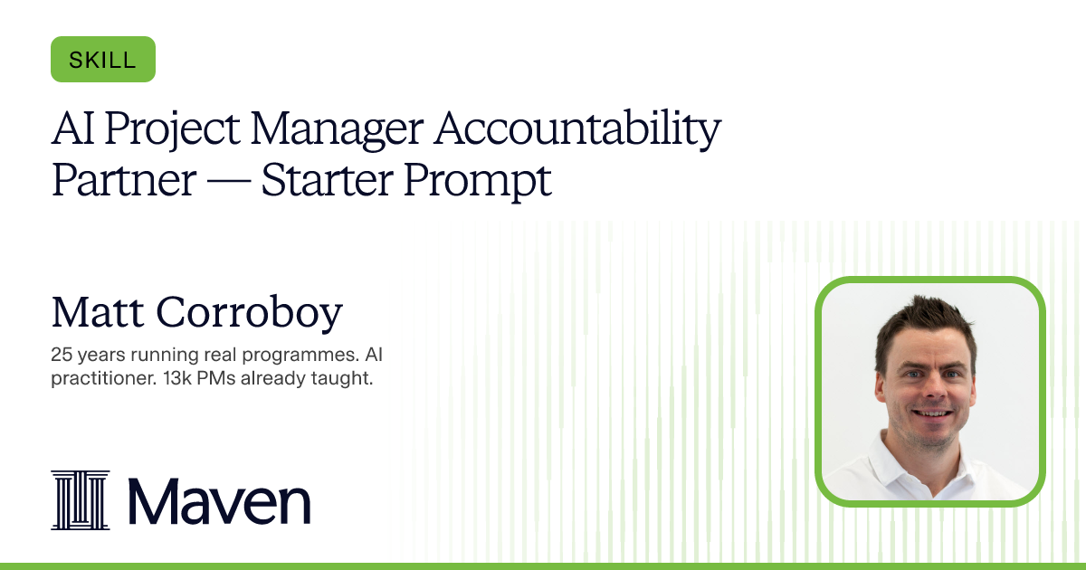 AI Project Manager Accountability Partner — Starter Prompt cover image